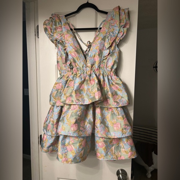 🆕 NWT Buddy Love Hudson Elastic Waist in Blue Floral 💐 - Picture 2 of 6